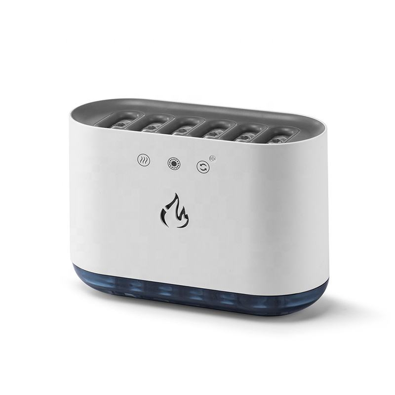 Colorful USB Rainbow Flame Humidifier with Smart Lighting Features