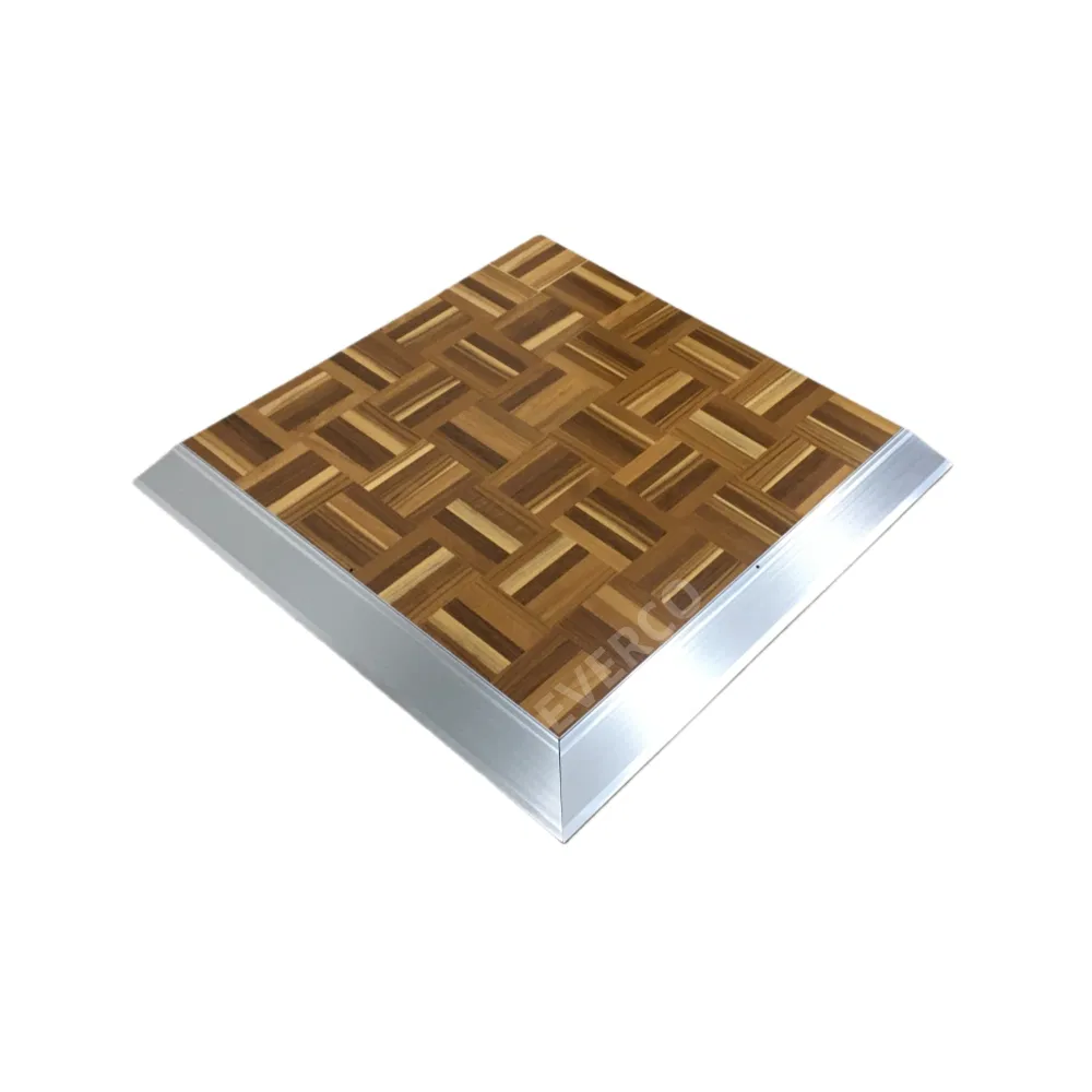 3FT/4FT Anti-Slip Modular Interlocking Wooden Portable Mobile Dance Floor Matte Surface for Hotel Events Flooring