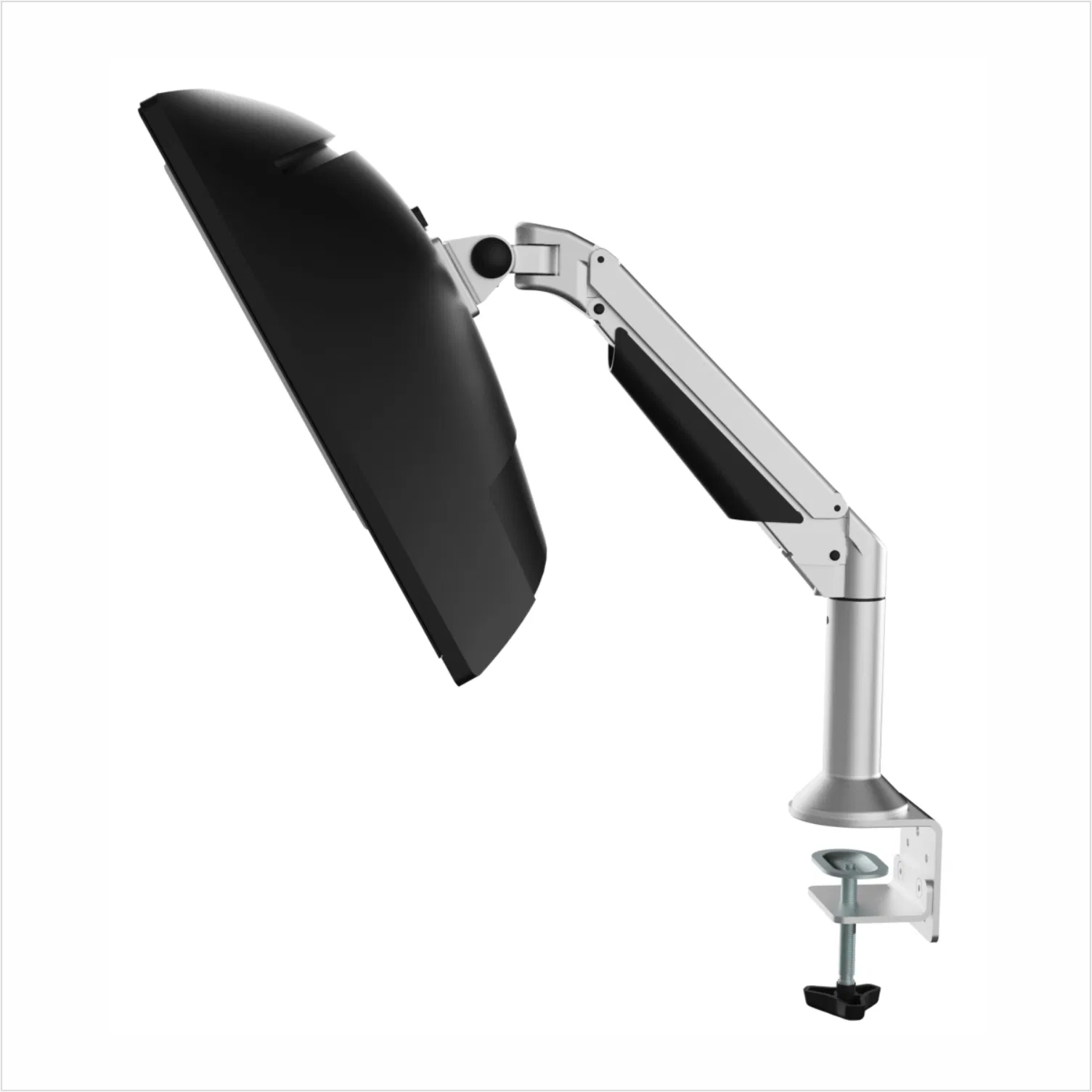 Газлифтовый кронштейн для монитора до 20 кг, алюминиевый