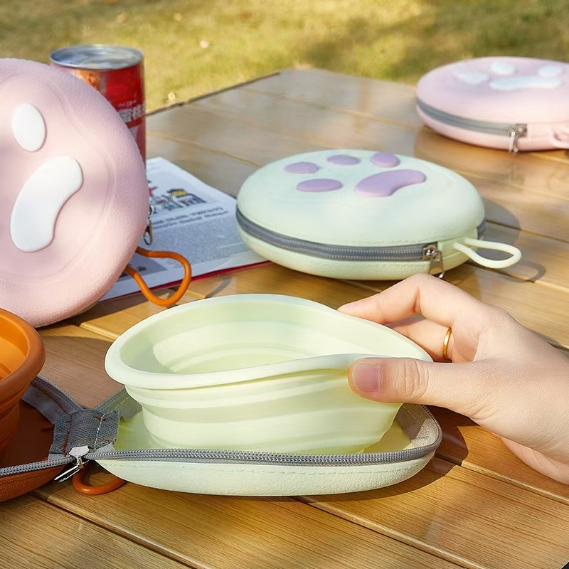 Pet Collapsible Bowls, Easy - Store, Ideal for Outdoor Use