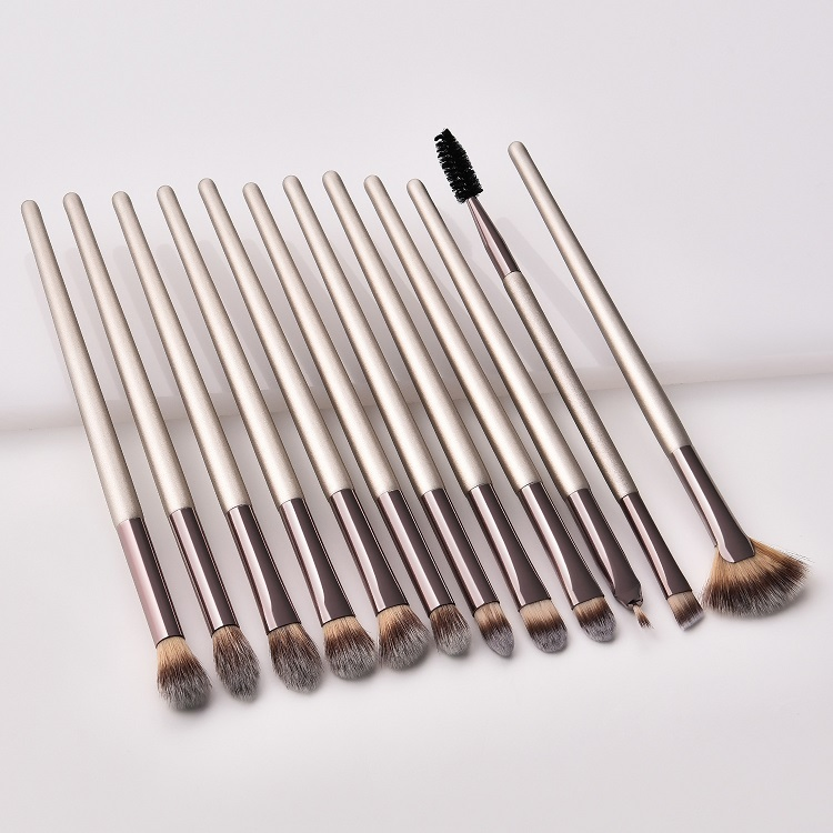 Professional Cosmetic Blending Brush 12PCS Eye Makeup Brush Set Customize Eye Blending Brush Manufacturer Makeup Brush Kit