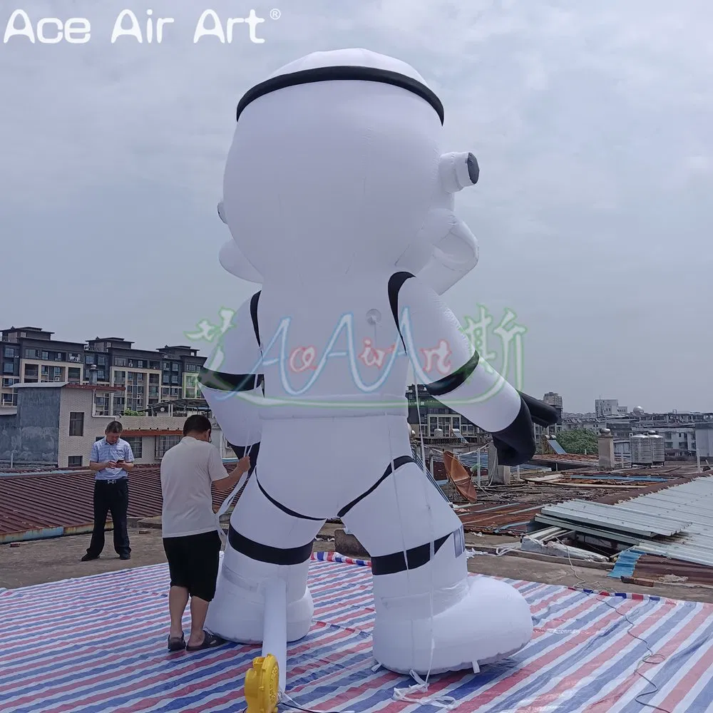 Wholesale Inflatable White Soldier Cartoon Star Wars Movie Character Inflatable Knight Balloon Decoration Model