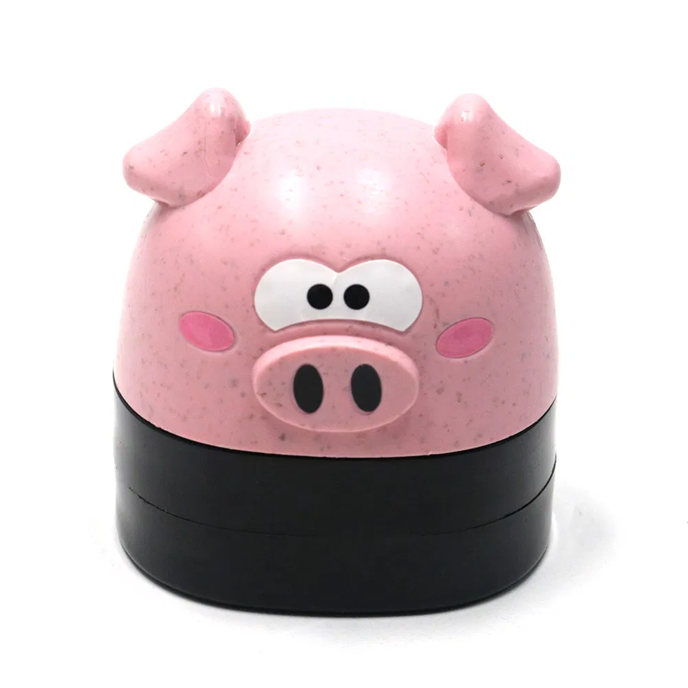 Creative 4-Layer Zinc Alloy Herb Grinder with Display Box Cute Animal Grinder