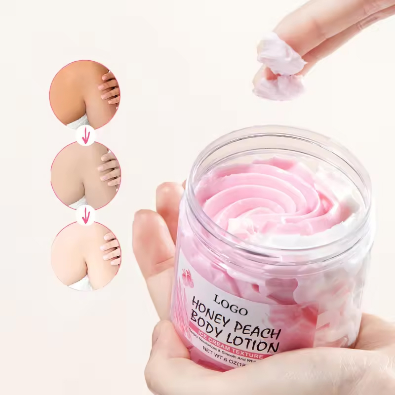 Ditong Best Selling Ice Cream Texture Skin Honey Not Sticky Moisturizing Peach Whitening Body Cream