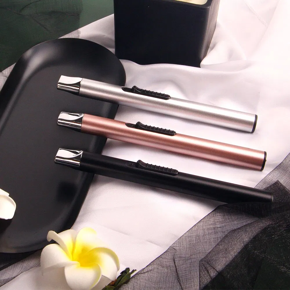 Luxury Custom Logo Plasma Electric Lighter USB Arc Lighter for Outdoor Camping BBQ