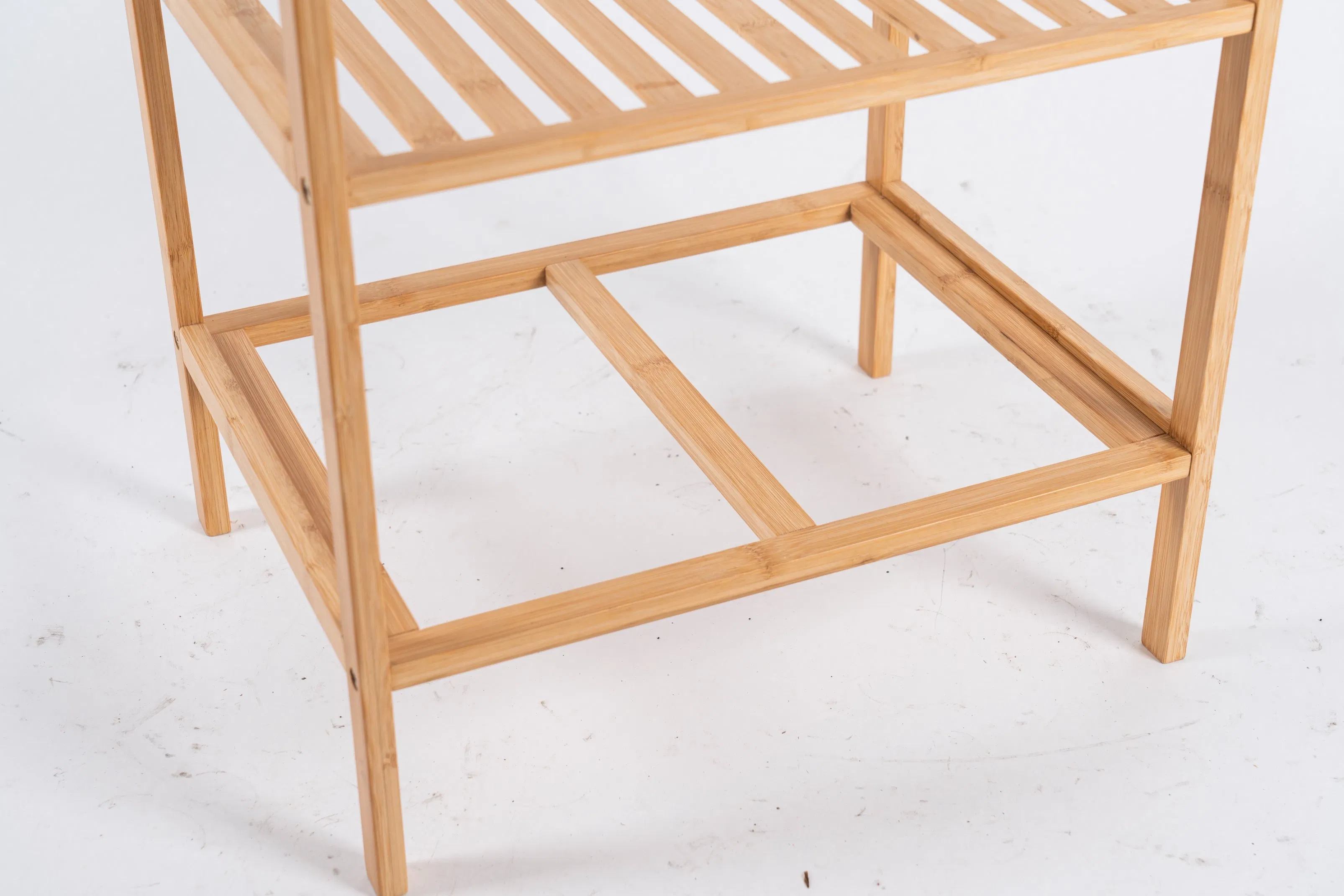 Multifunction Bamboo 4 Layers Storage Rack Wood Shoe Rack Wood Storage Shelf