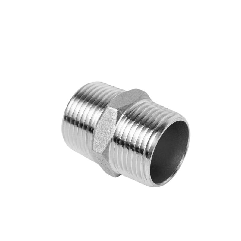 Pipe Fitting Nipple 3/4" with Thread on Both Ends for Industrial Pipe