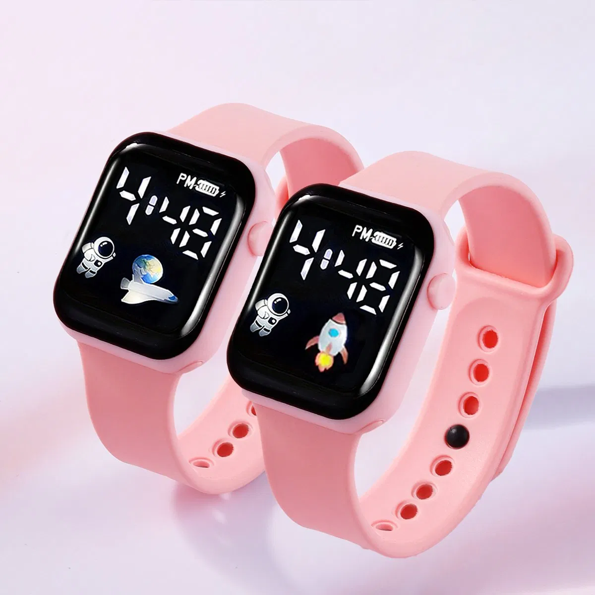Pink Watch Set Girl's Gift Set Cute Cartoon Charming Watches