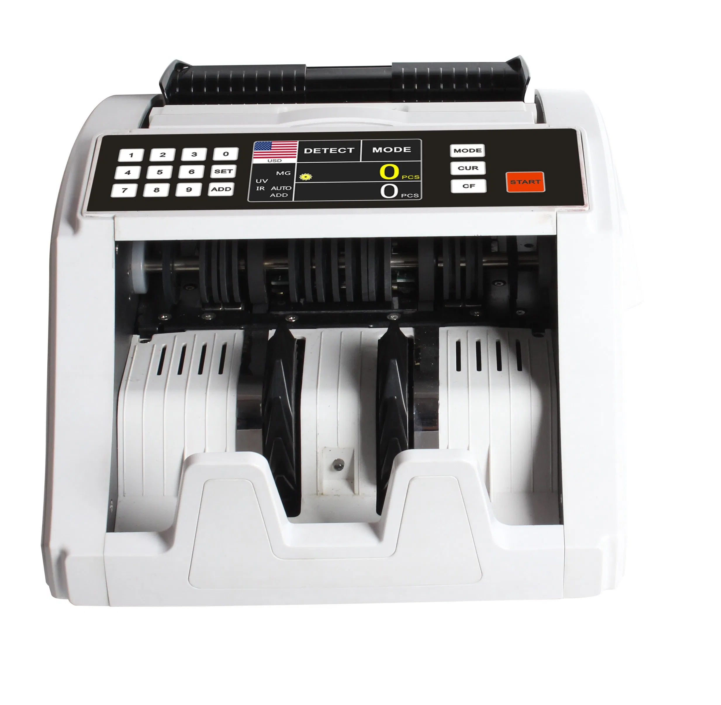 Financial Equipment Cashing Counter Dual Display Bill Counter with UV Mg IR Money Counter with Batch Add and Self-Examination Currency Counter Banknote Counter