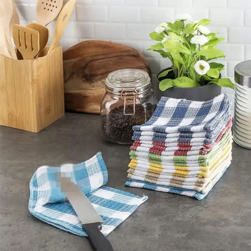 Personalized Printed Linen Kitchen Towels with Embroidered Logo