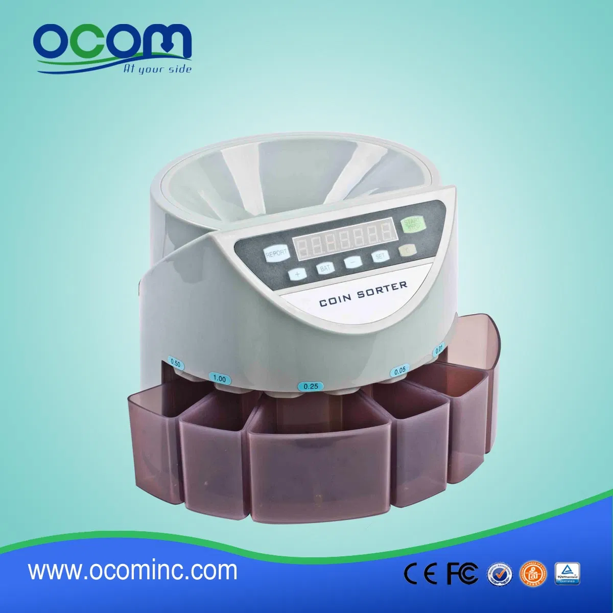 CS900 Plastic Coin Counter Sorter Machine for Israel Colombia Mexico Currency