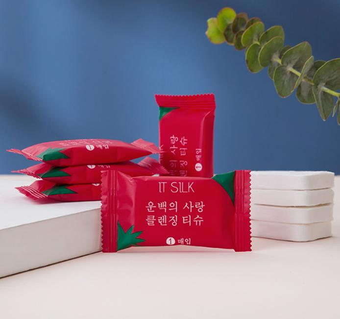 Custom Logo Cotton Disposable Coin Tissues Towels Portable Mini Cotton Towels Disposable Compressed Towel