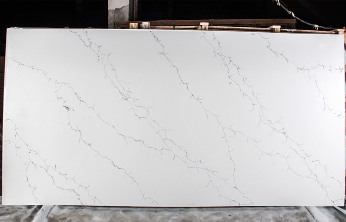 Artificial Stone polished/honed black/white/beige SF-V1152 calacatta valentina quartz for interiors/indoor kitchen/bathroom countertops/vanity