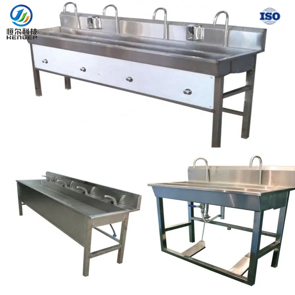 Stainless Steel Kitchen Sink Double Bowl Basin Hand Wash Sink