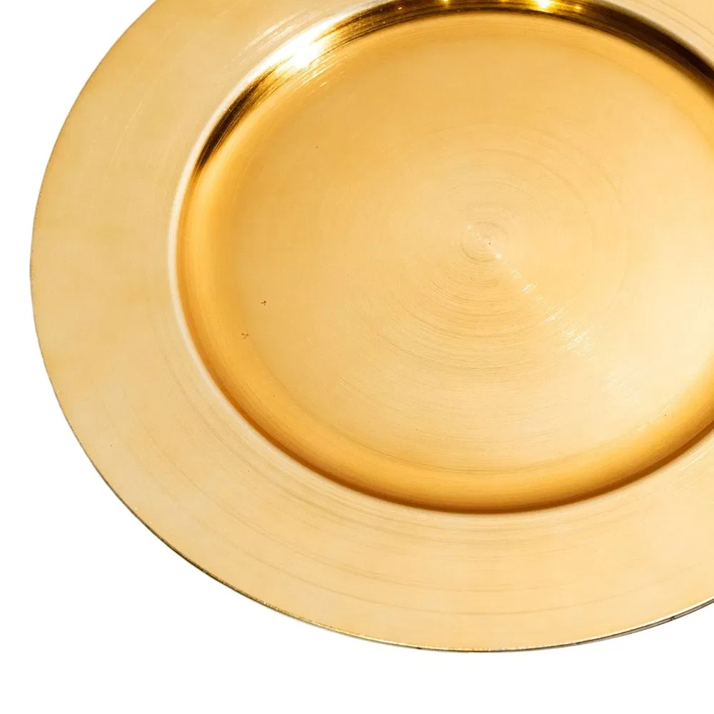 Elegant Design Disposable Plastic PP Material Wedding Decor Charger Plate