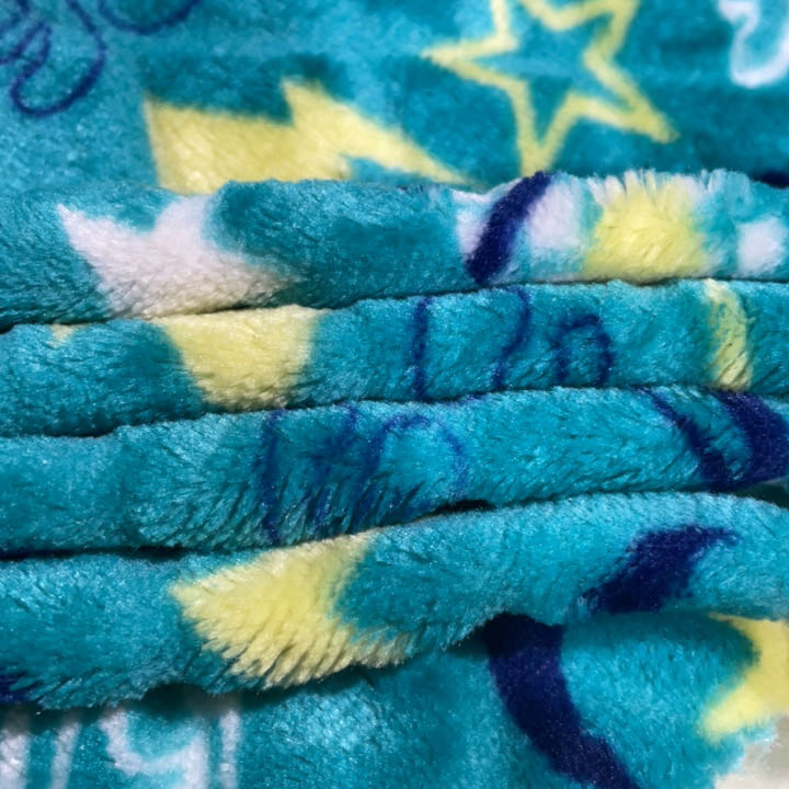 Universe Design Printed Carved Flannel Fleece Blanket 100% Poly 162cm 250GSM