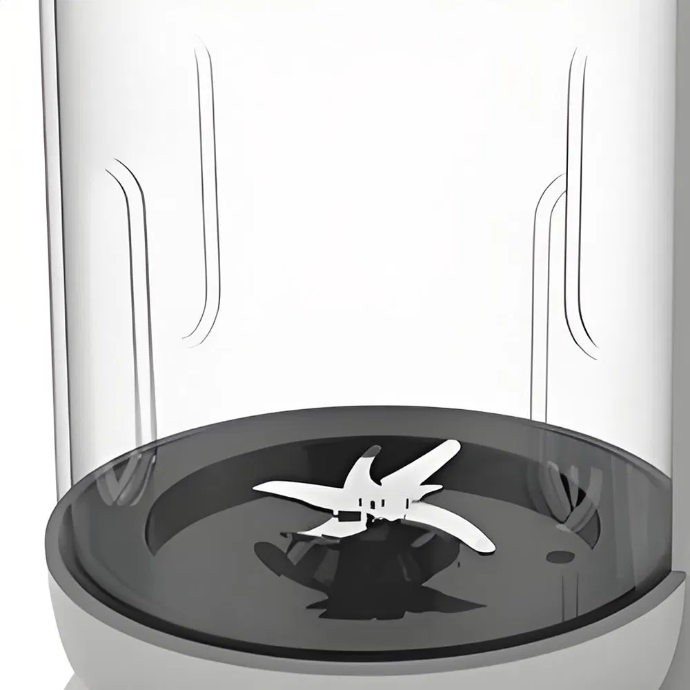 Sleek White Design 1L Compact Blender for Small Family Use