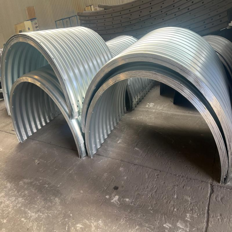 Steel Factory Production of Corrugated Culvert Pipe for Bridges