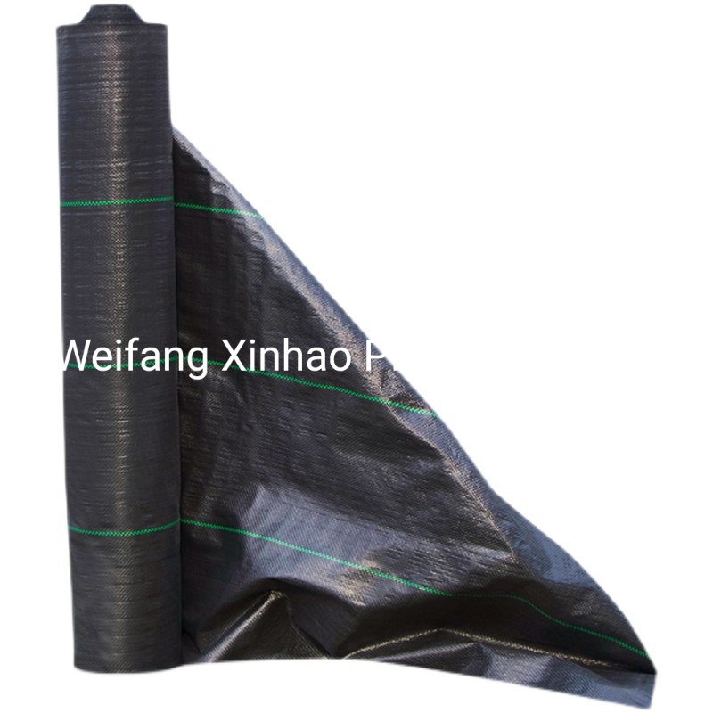 Greenhouse Black Fabric PP Woven Weed Mat Barrier
