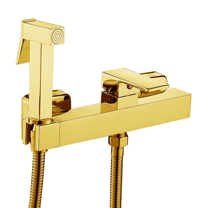 Wholesale Wall Mounted Muslim Black Hygienic Shower Hand Toilet spray Bidet Faucet