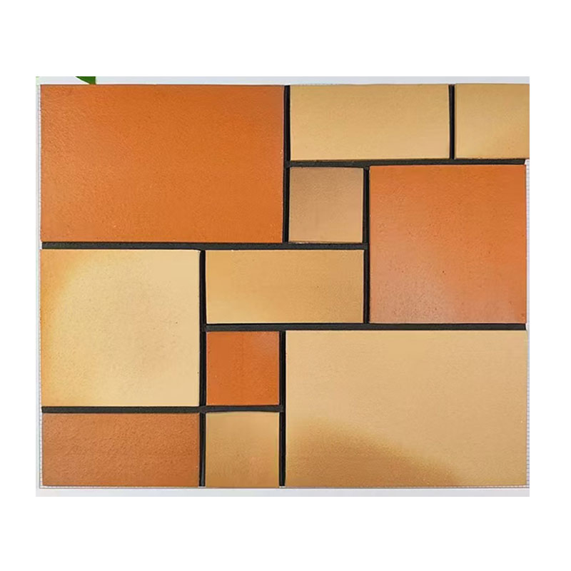 90X190+90*90mm Thick and Non-Slip Yard Terracotta Tiles Brick Red Clay Floor Tile