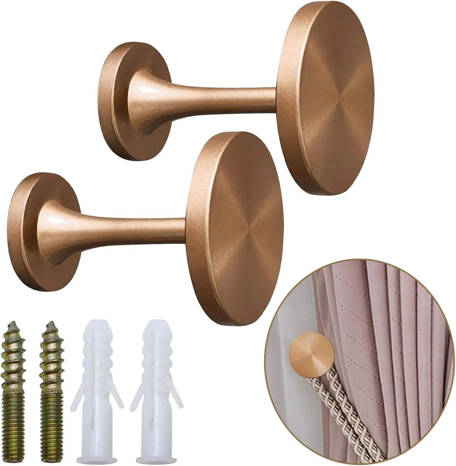 Easy Operation Curtain Stick Holder Iron Curtain Holdback Curtain Holders for Drapes