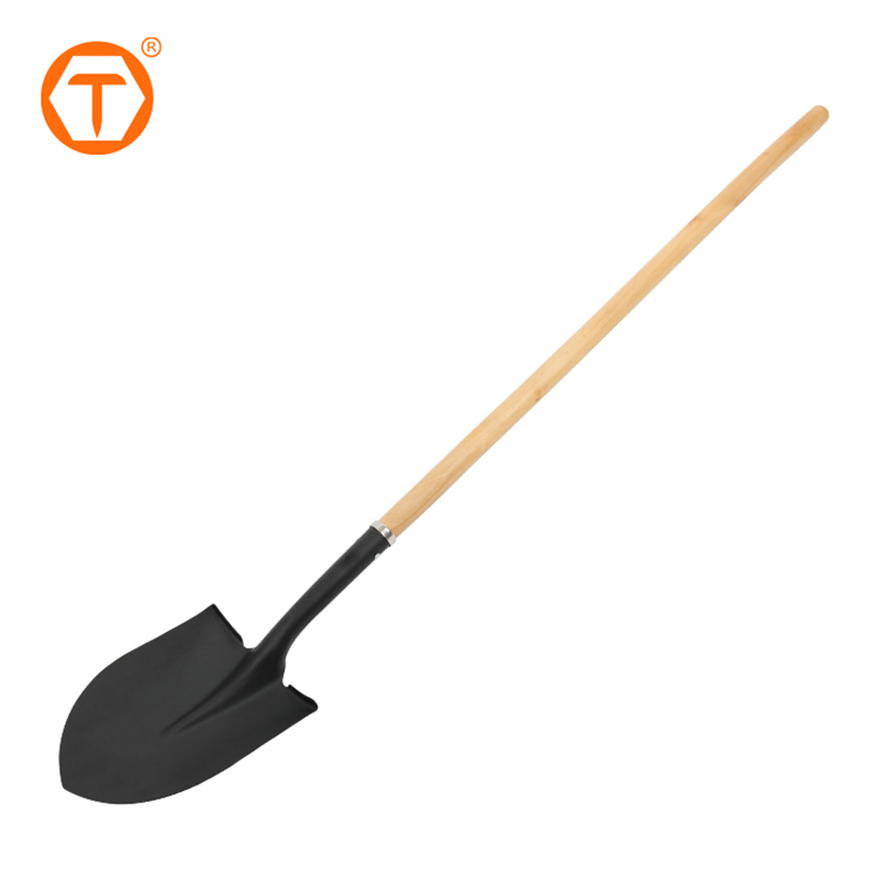 Iron Digging Shovel Head Metal Spade Shovel with Long Handled