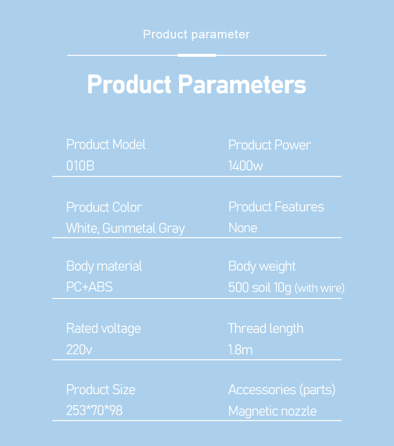 Best Selling Professional Xf-01b Cold &amp; Hot Air Hairdryer for Home &amp; Dormitory Styling