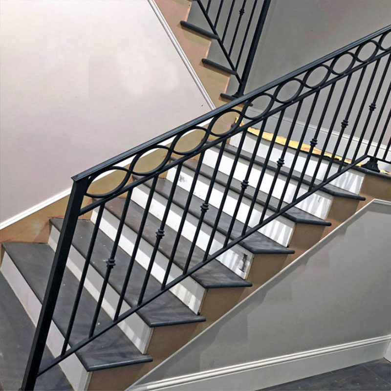 Manufacturer Customized Power Coated Aluminum Iron Balcony Metal Stair Handrail