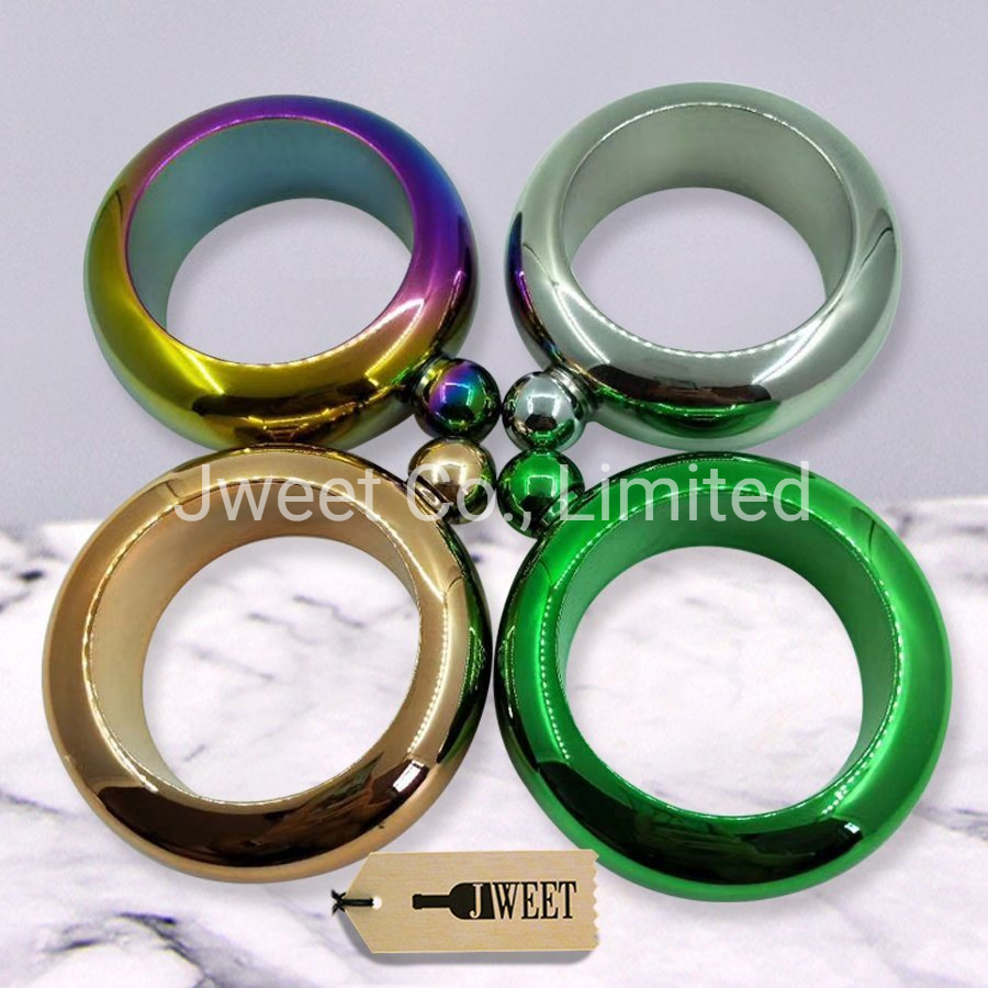 Colorful Bracelet Shape Metal Liquor Flask Hip Flasks for Wine