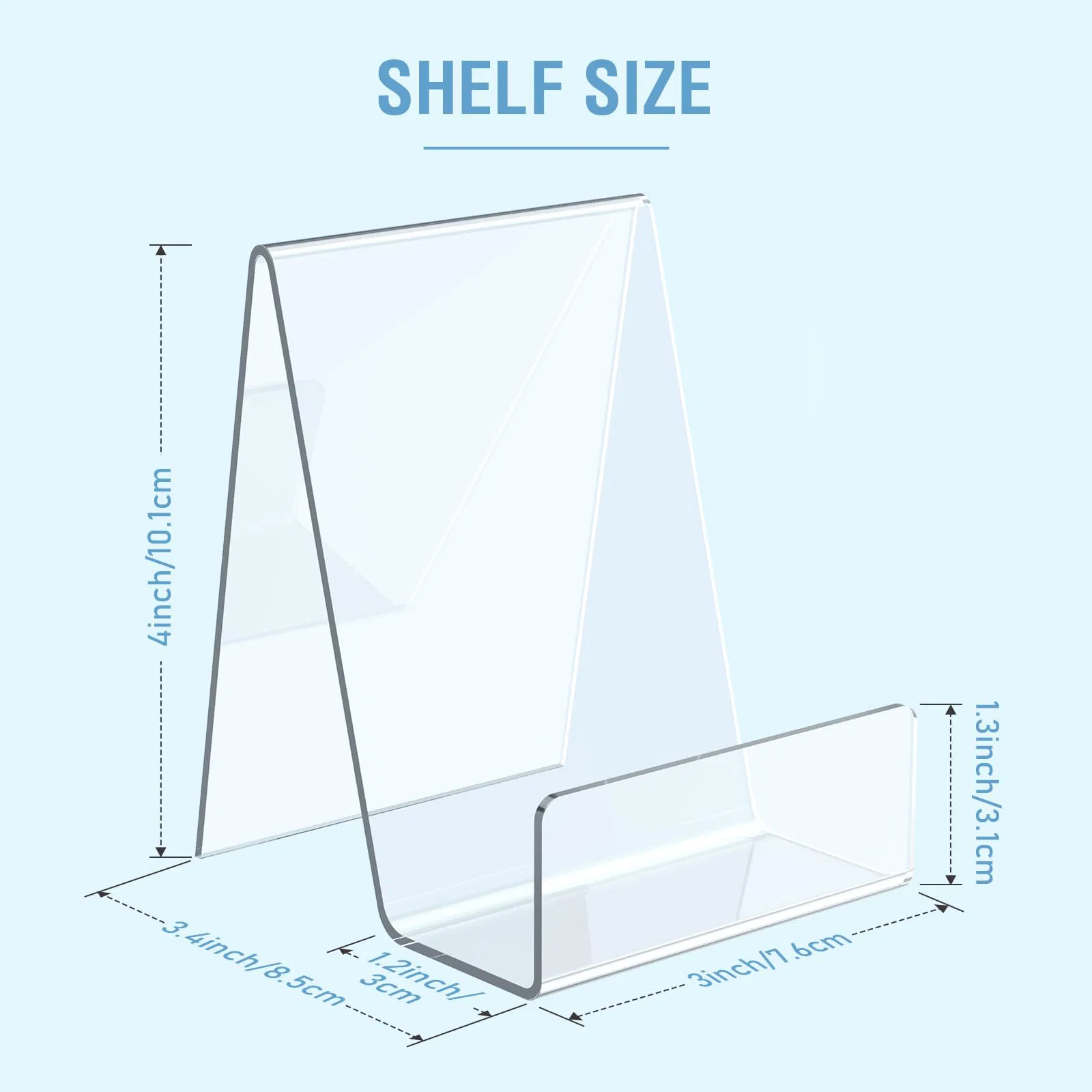 Modern Acrylic Bookstore Display Stand for Organized Shelves