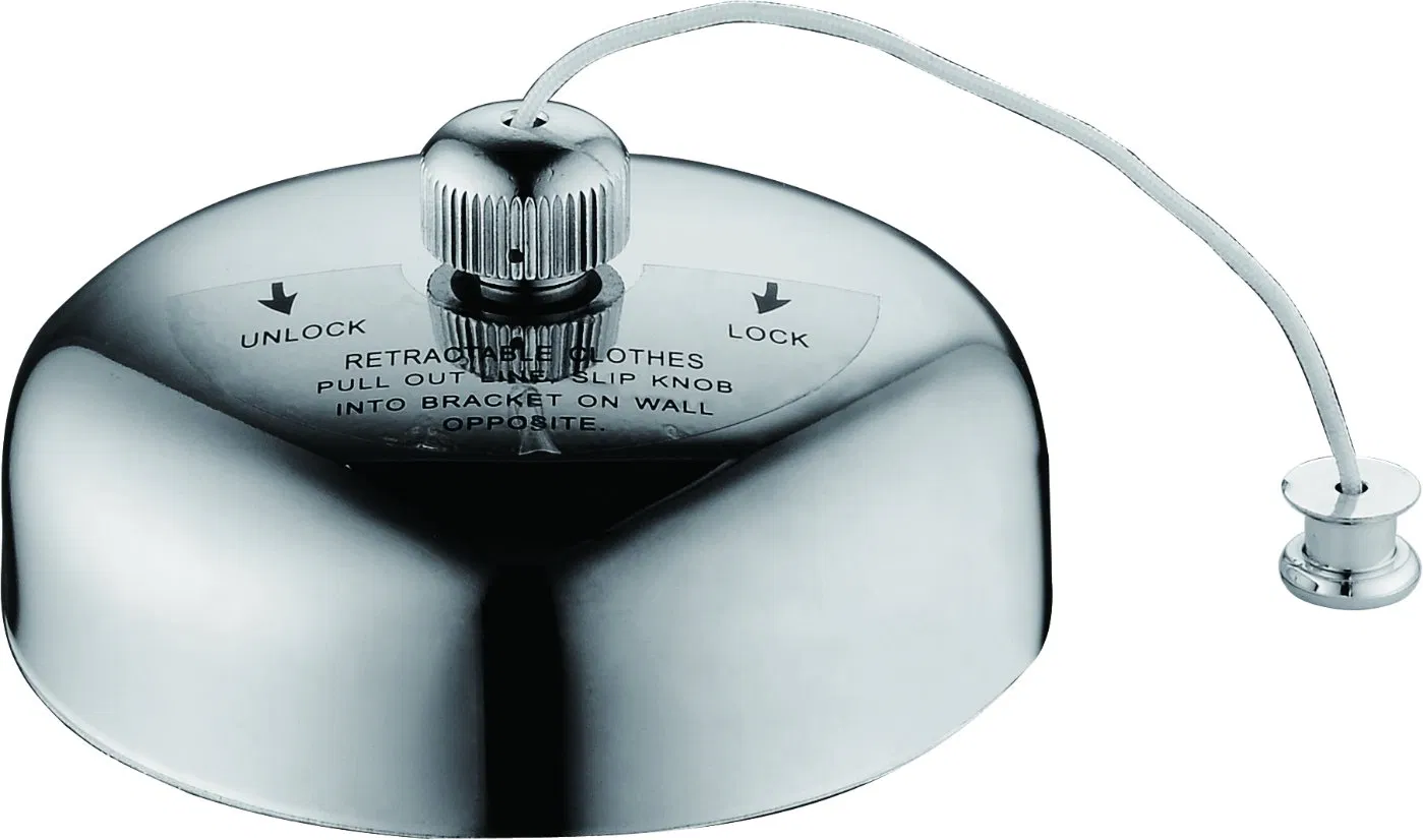 Держатель для бельевой веревки с зеркальной поверхностью