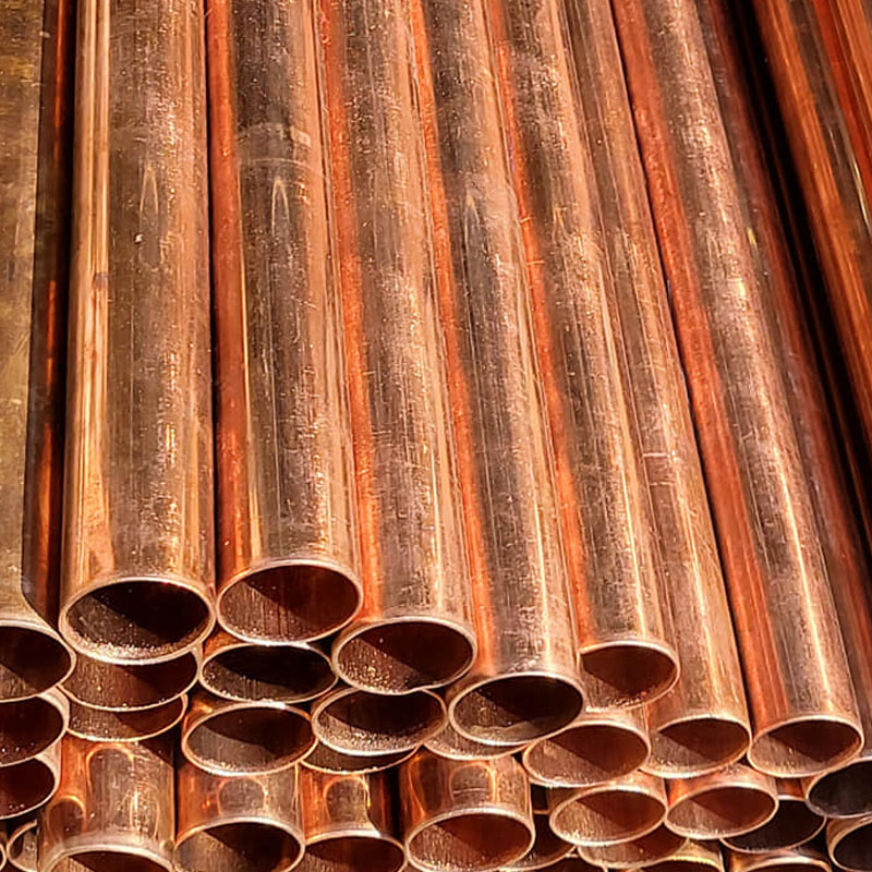 ASTM Red Seamless T2 Rod/Coil Water Copper Tube 1/4 Inch Straight Copper Pipe for Air Conditioner Heat Pipe Fittings