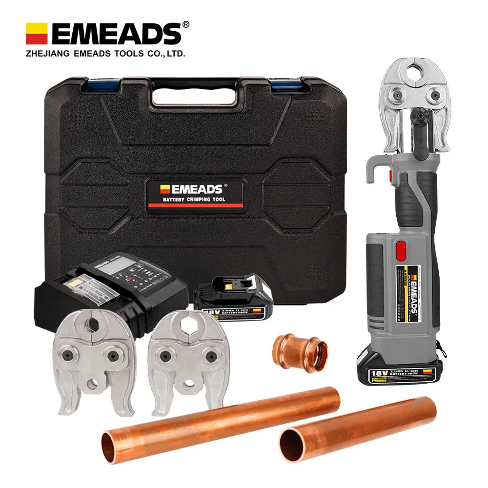 Emeads Ges-1525 Electric Copper Press Hydraulic Plumbing Tool for Battery Pipe Crimping