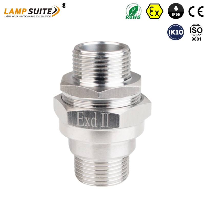 ATEX Corrosion Resistant Female Metal Connector Ex-Proof Pipe Movable Joint
