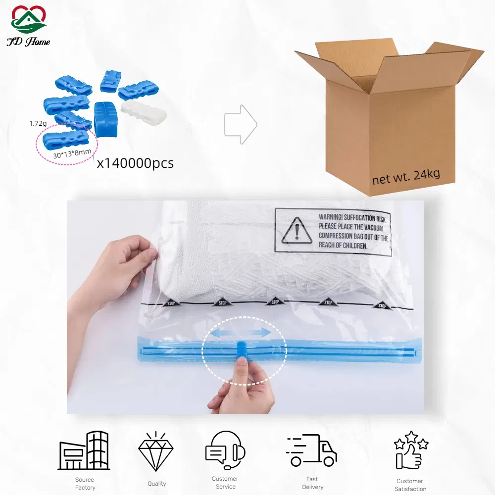 Wholesale Pape Plastic Slider Sealing Clips for Vacuum Bags 30mm