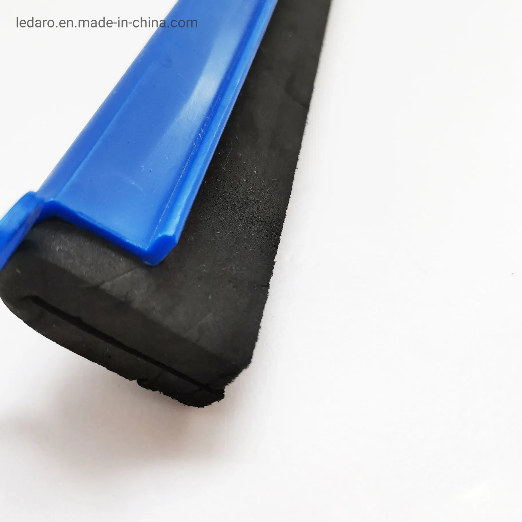 Commercial Plastic Professional Squeegee with Black Dual Moss Rubber, 18-Inch Length