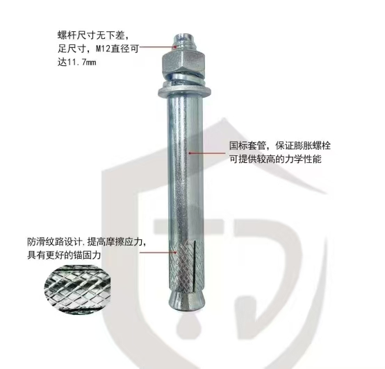 Анкерный болт клиновой оцинкованный для бетона