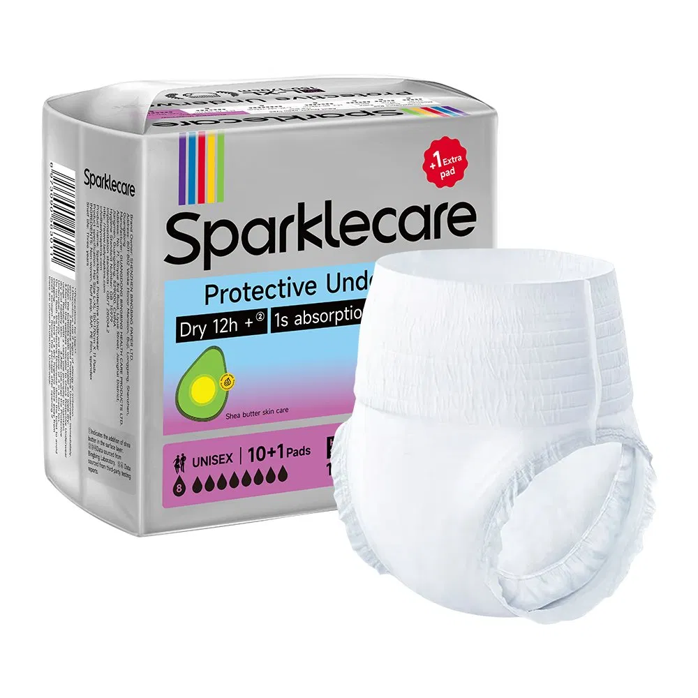 Sparklecare Customized Disposable Home Adult Diaper L-XL Size Super Absorption & Ultra-Thin Pull up Pant for Incontinent Adults
