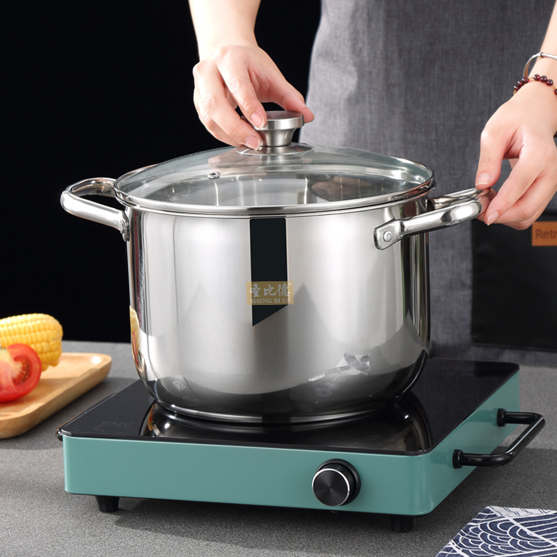 Большая кастрюля для варки 4.5л, нержавеющая сталь