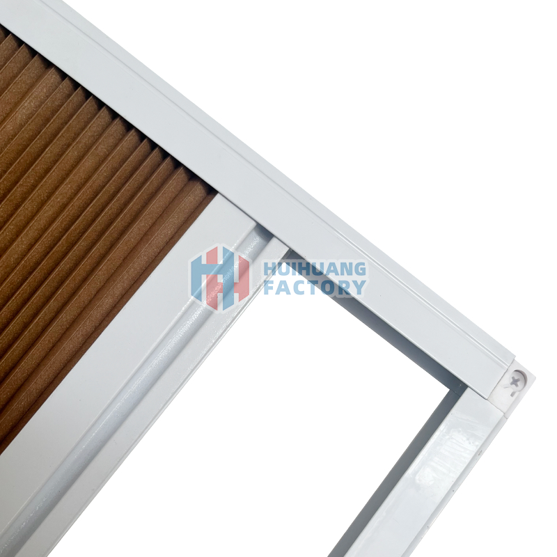 Aluminum Frame 100% Blackout Honeycomb Sliding Door Retractable Window Blinds