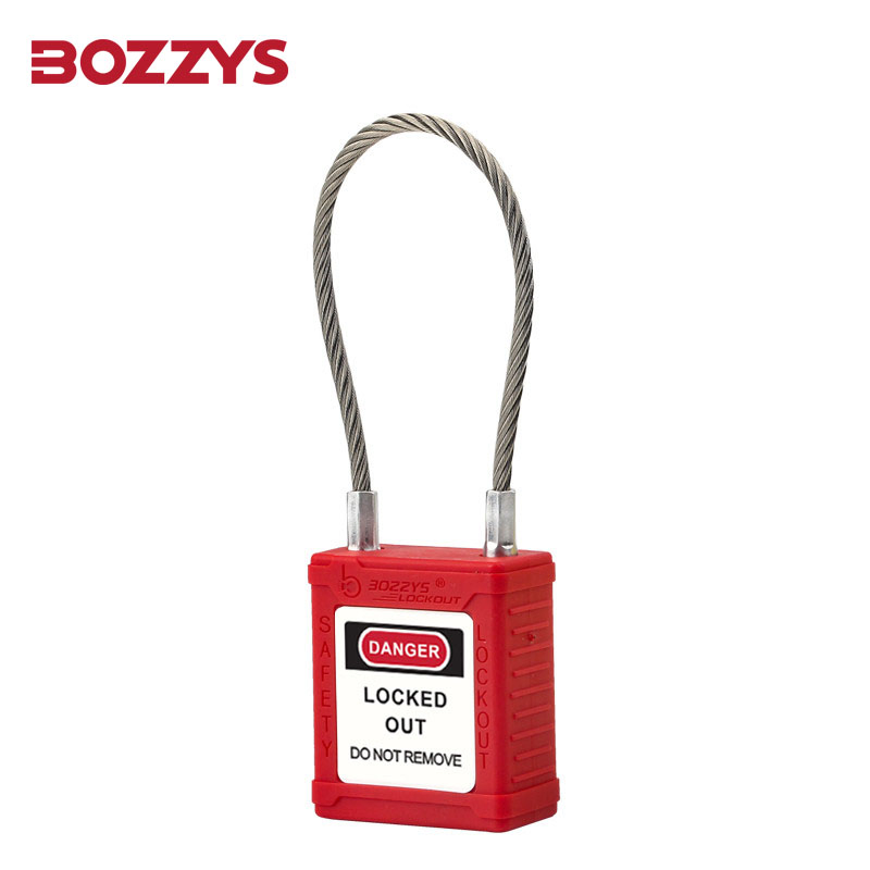 Stainless Steel Wire Shackle Safety Padlock