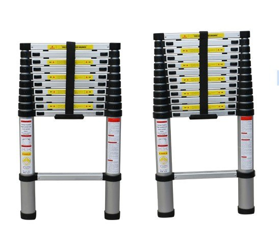 En131 Approved Retractable 2m Aluminium Telescopic Ladder