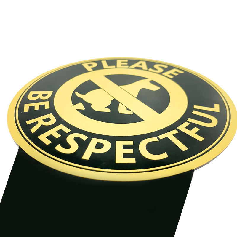 No Dog Poop Sign From Pooping on Your Lawn Sign Politely Reads Please Be Respectful