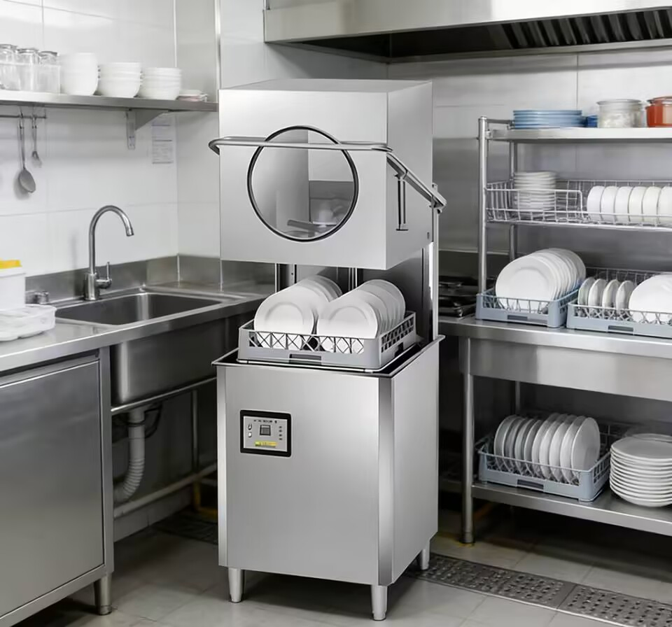 Professional Hotel Catering Heavy Duty Intelligent Washing System Dishwasher