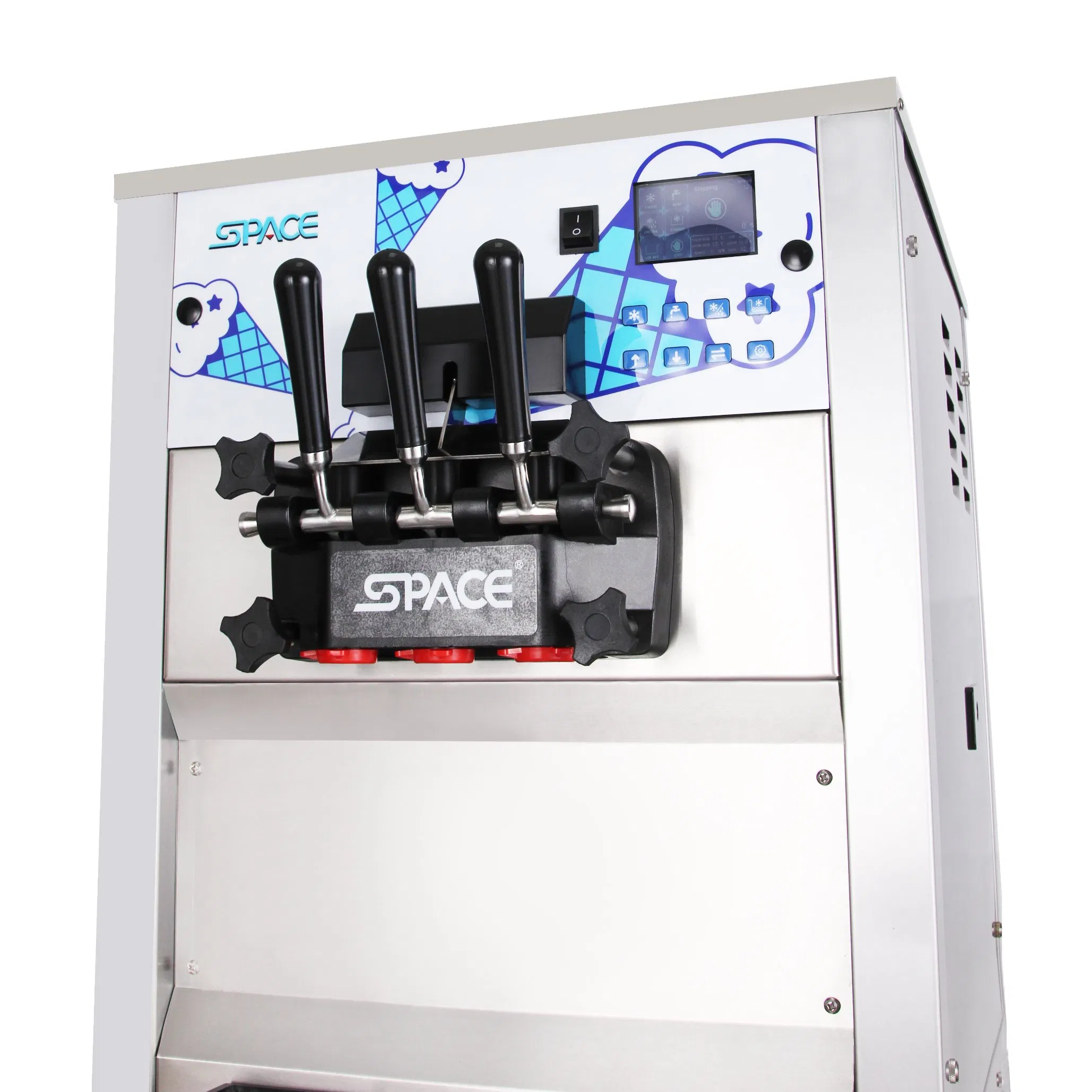 Easy Operation Floor Standing Soft Ice Cream Machine with CE ETL