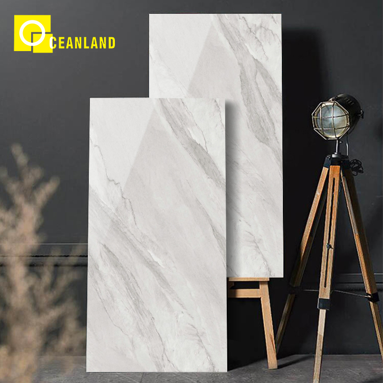 Foshan 750X1500 Factory Gray Big Dining Table Sintered Stone Slabs