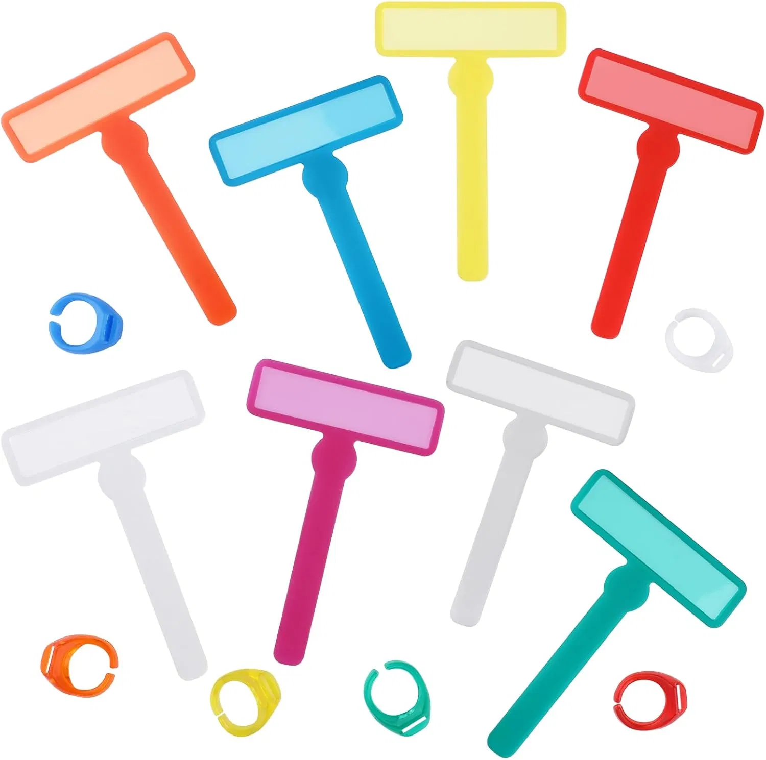 Guided Reading Strips,Finger Focus Highlighter,Children Adhd Finger Trackers with Finger Rings,Dyslexia Tools for Kids Bookmark Reading Trackers Reading Tools