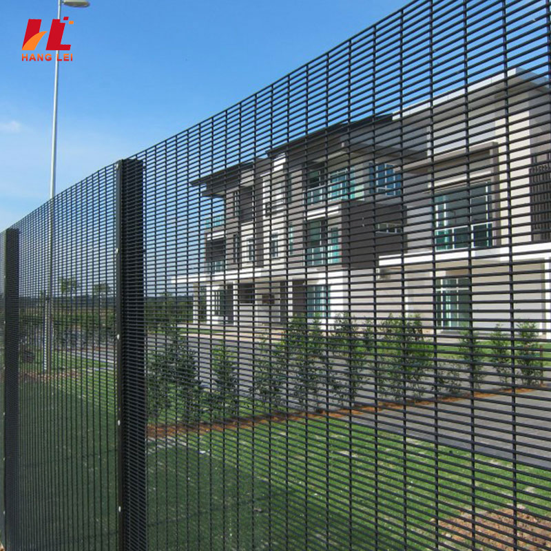 Clear View Galvanized 358 Security Mesh Fence for Visual Surveillance and Intrusion Prevention in Commercial Industrial and Institutional Applications
