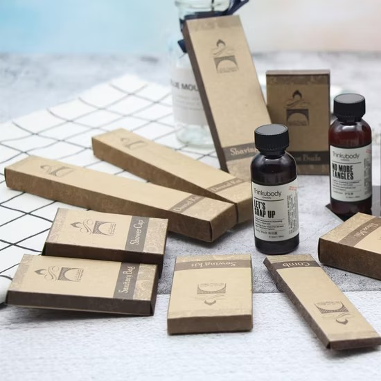 Biodegradable Eco Friendly Hotel Dry Amenities Hotel Bathroom Amenities Accessories Set